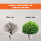 Comparison of 'Their Hair' and 'Mokita Hair' with a biotin conditioner for hair volumizing text.
