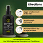 Regenerate serum bottle with usage instructions on a green background